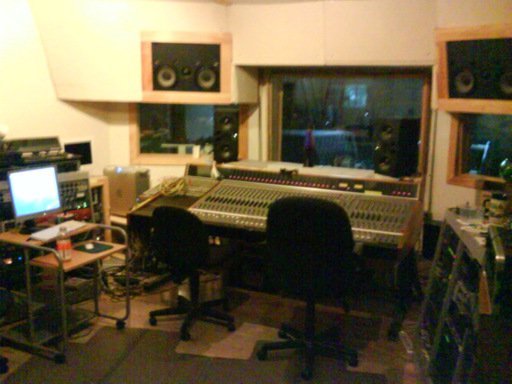 The control room at Wellspring Sound, Acton, MA