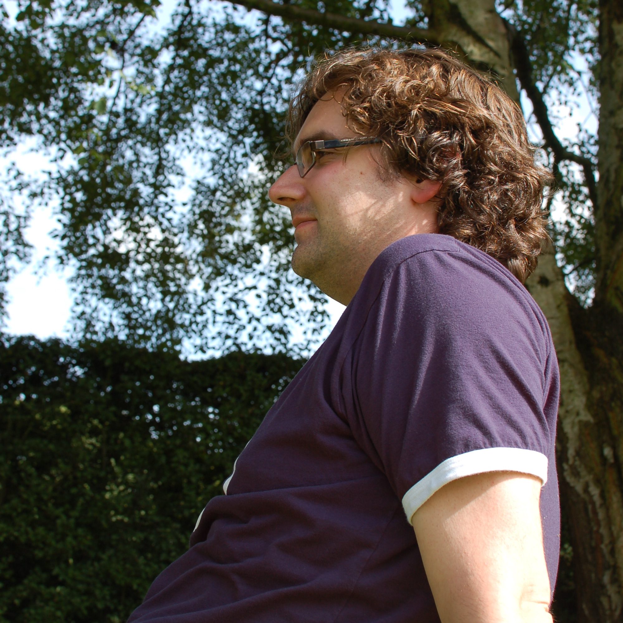 A picture of me sitting in a park