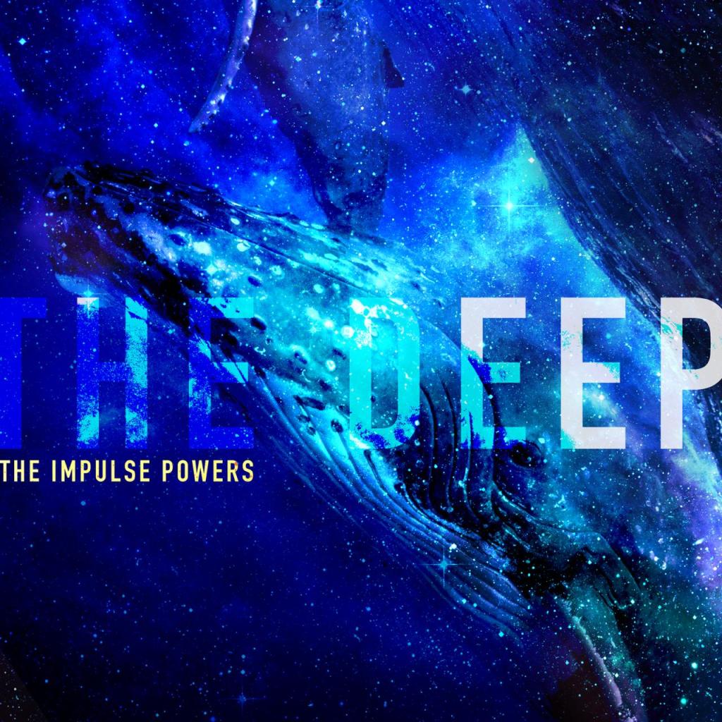 The cover of The deep album bleniding a whale and stars in deep space